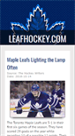 Mobile Screenshot of leafhockey.com